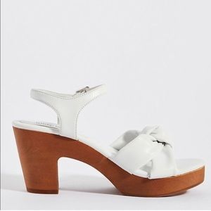NWOT Jeffrey Campbell for Anthropologie White Puff Platform Sandal
